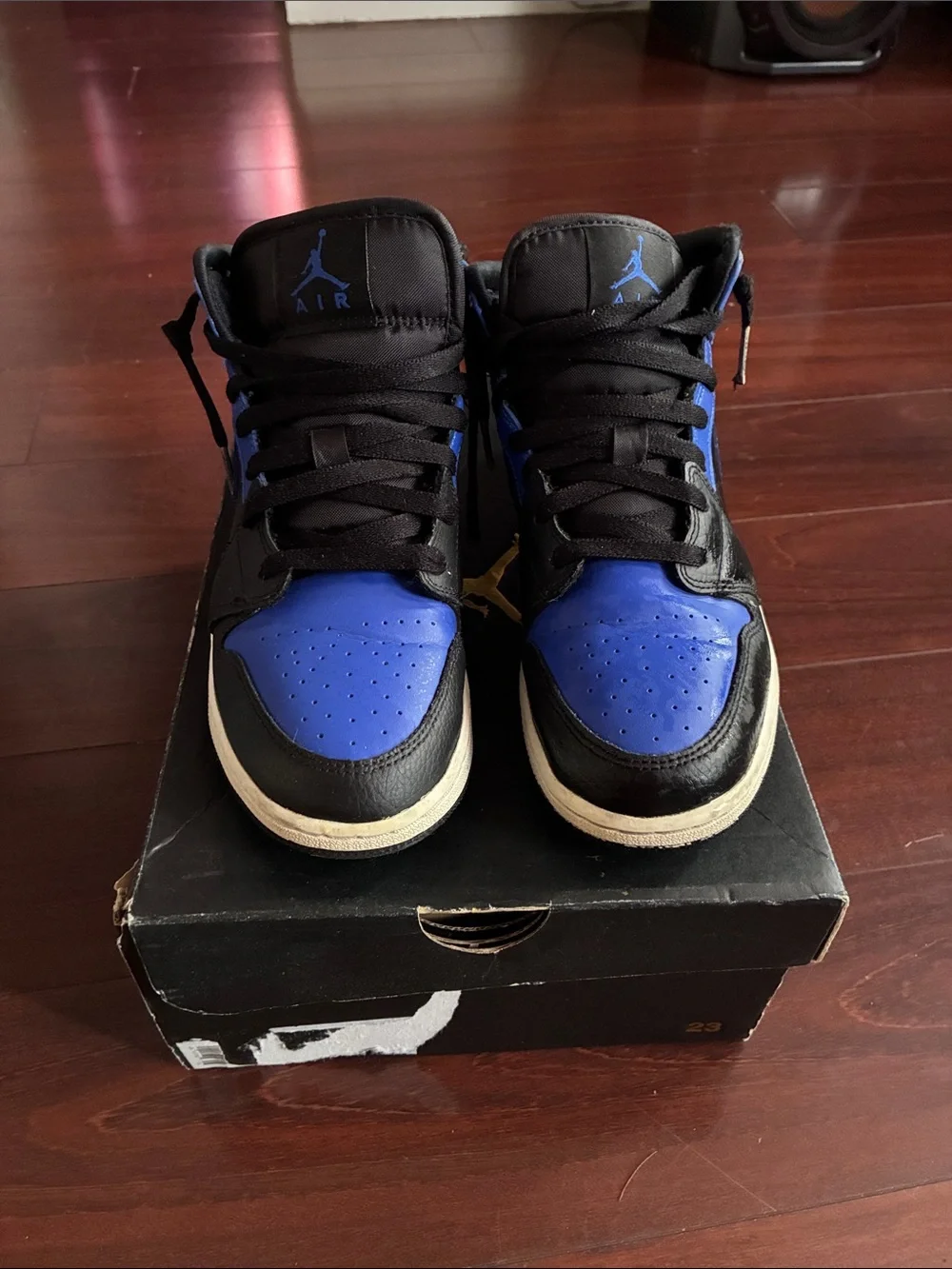 Jordan Kids High-Top Sneakers - Black & Royal Blue